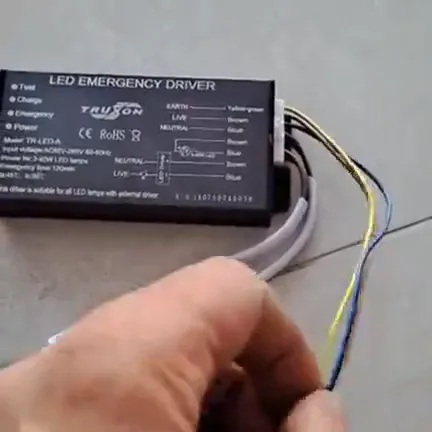 تركيب بطارية الطواريء Led Emergency Driver - فني كهربائي بجدة